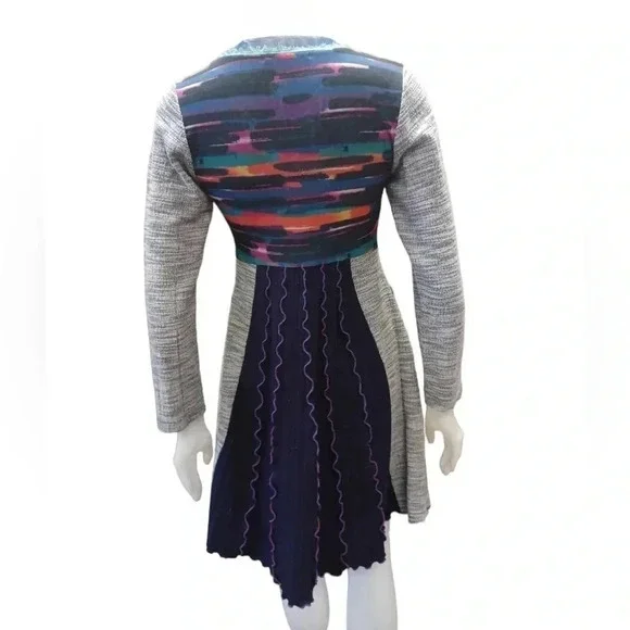 Katrin Leblond Design Multi Coloured Long Sleeve Tunic Dress Size XS - Picture 2 of 12